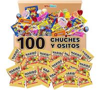 WikiMark - Surtido 100 Chuches y Mini Bolsitas Ositos de Gominolas. Ideal para Fiestas Infantiles, Cumpleaños, Bolsas de Golosinas y Caramelos, Relleno de Piñatas. (100 Chuches)