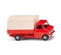 Wiking 035204 - 1/87 Camión De Plataforma (Bedford) - Naranja Sangre - Nuevo