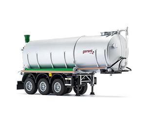 Wiking 077655 Semirremolque Cisterna Kotte garant TSA 30.000, Modelo, 1:32, Metal/Plástico, A Partir de 14 años, Muchas Funciones, Soportes Extensibles, Eje Elevador Funcional, Aluminio Blanco