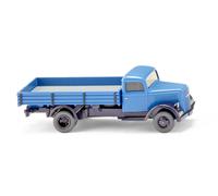 Wiking 84007 Opel Blitz Camión De Plataforma - Azul Claro, HO, Nuevo 2024