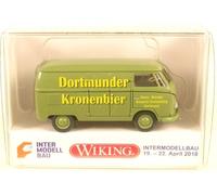 WIKING VW T1 (Tipo 2) Furgón Kastenwagen Kronenbier Dortmund 2018 1:87