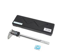 WIKISTORE PIES DIGITALES 200 MM, 4 funciones, Pie de corredera analógico con mordazas de 50 mm, Pie de corredera de acero con pantalla de lectura de 0,01 mm, Herramienta de trabajo precisa