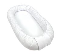 WIKLINOPOL Nido Bebé Reductor 85x45 cm en Blanco - Baby Nest Portátil con Colchón - Cojín Nido Lavable de Algodón 100 % - Seguro y Cómodo para Casa o Viaje