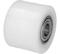 WIKO Ruedas Para Cargas Pesadas - Rodillo de Poliamida Para Transpaleta 80x50 mm Hasta 400 kg con Rodamientos de Bolas - Rueda Fijadora de Palets (orificio de eje de 25 mm)