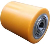 WIKO Ruedas Para Cargas Pesadas - Rodillo de Poliuretano Para Transpaleta 80x95 mm Hasta 800 kg con Rodamientos de Bolas - Rueda Fijadora de Palets (orificio de eje de 20 mm)