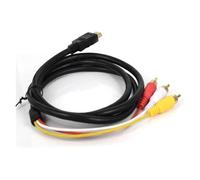 WIKRQIHL Cable AV Compatible con HDMI 1080P, Adaptador convertidor de HDMI a 3 RCA, Video y Audio de 1,5 m for televisor, decodificador, DVD y portátil.