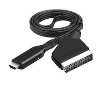WIKRQIHL Cable convertidor de Audio y vídeo Compatible con Scart a HDMI de 1 m, Adaptador for HDTV, DVD, STB, Accesorios, Plug and Play.