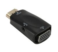 WIKRQIHL Cable convertidor HDMI a VGA (Macho a Hembra), Adaptador de Audio Jack de 3,5 mm for TV, PC, portátil y Tableta.(C1)