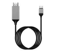 WIKRQIHL Cable USB 3.1 Tipo C a HDMI 4K HDTV for teléfono Android, Compatible con TV y Dispositivo de la Misma Pantalla, 2 m
