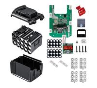 WIKRQIHL Estuche for batería DCB200 de 9,0 Ah, Compatible con DEWALT, 18 V, 20 V, Bricolaje, 3 Ah, DCB184, con Placa PCB BMS, protección de Carga, LED Digital