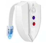 Wilafury Luz para Taza de Inodoro, Luces nocturnas para Inodoro con Sensor de Movimiento, luz de baño Impermeable IP65 Recargable por USB con 8 Modos de Color