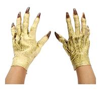 Wilafury Manos de Halloween Disfraz de Manos de Zombi de Halloween Decoraciones de Disfraces de Fiesta Bromas Trucos de Broma Accesorio para Adultos, Talla única