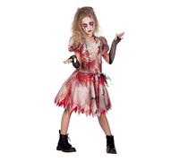 Wilbers & Wilbers 3561 - Vestido de Halloween de miedo para las niñas, manchado de sangre, disfraz de terror, zombie