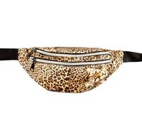 Wilbers & Wilbers - 48970 - Riñonera con motivo de leopardo, hip bag, animal print, accesorio para festival, carnaval, conjunto años 80