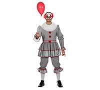 WILBERS & WILBERS 5312 - Disfraz de payaso terrorífico de Halloween para hombre, disfraz de payaso para adultos, para carnaval