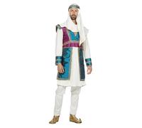 WILBERS & WILBERS 5516 - Disfraz de Noches Árabes para hombre, conjunto de 4 piezas, disfraz oriental para Carnaval, fiesta temática