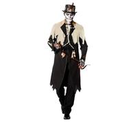 Wilbers & Wilbers 5709 - Voodoo King Coat para adultos, brujo, chamán, capa para Halloween, carnaval