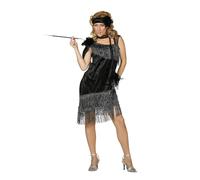 WILBERS & WILBERS - Traje de Charleston para mujer, negro