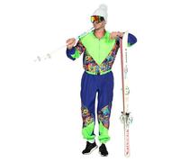 WILBERS & WILBERS - Traje de esquí retro con estampado de los años 80 para hombre - Mono de una pieza - Retro Aprés Ski - Carnaval - Talla L