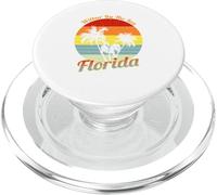 Wilbur by The Sea Florida Retro Tropical Palmeras Vacaciones PopSockets PopGrip para MagSafe