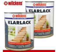 Wilckens 2 X 750 Ml Barniz Brillante Interior Y Exterior Especial Pintura