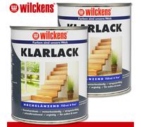 Wilckens 3 x 750 ML Barniz 2in1 Brillante Ecológico Madera Interior & Exterior