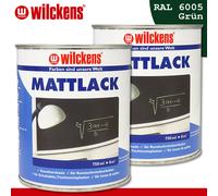 Wilckens 2 x 750 ML Barniz Mate Verde Schultafellack Arte de Forja Interior &