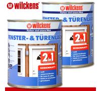 Wilckens 2 X 750 Ml Pintura Para Puertas Y Ventanas 2 En 1 Satinada Spray
