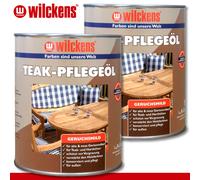 Wilckens 2x 1L Teca Aceite Incoloro Exterior Cuidado Vergrauung Madera Veteada