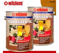 Wilckens 2x 2,5L Aceite para Terrazas Teca Protección Madera de Cuidado