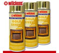 Wilckens 3 X 400 Ml Spray De Acabado Efecto Dorado Brillante