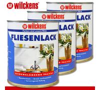 Wilckens 3 X 750 Ml Esmalte Para Azulejos Satinado Blanco Cocina Baño WC