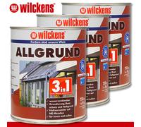 Wilckens 3x750 ML 3in1 Allgrund Gris Protector de Metal Óxido Imprimación