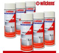 Wilckens 6 X 400 Ml Pintura En Spray Para Radiadores Satinada Blanca