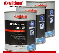 Wilckens Profesional 3 X 750 Ml Pintura Para Radiadores Satinada Blanca