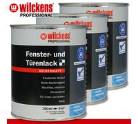 Wilckens Profesional 3 X 750 ML Pintura Para Ventanas Y Puertas Satinada Blanca