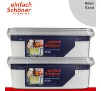 Wilckens Sencillo Hermoso Farbwelten 2x 2,5L Innenwandfarbe Mate Noble Gris