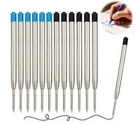 wilcractk 12 Piezas piezas Recambio de Bolígrafos, Recambios de Gran Capacidad, Minas de Recarga Compatibles con G2, Grosor de Línea 1,0 mm M para Oficina y Hogar Puntas de S-Pen