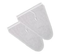 wilcractk Bolsa De Colador Reutilizable De Tela Para Leche Vegetal Y Kefir V Tipo Triangular 2 Unidades Ideal Para Cocina Filtrante De Zumos Cerveza Frutos Secos Y Leche De Soja