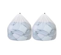 wilcractk Bolsa Lavadora Ropa Sucia de Malla Fina con Cordón Cierre Reforzado, Tamaño Grande 60x90 cm, Ideal para Ropa Interior, Camisas y Delicados - 2 Unidades