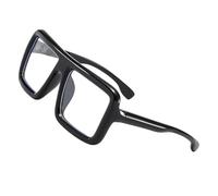 wilcractk Cuadrados De Montura Grande Negro Gafas De Luz Azul Sin Graduar Estilo Oversize Para Hombre Mujer Protección Visual Fiesta Oficina Pantalla Ordenador Moda