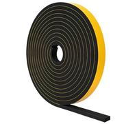 wilcractk Goma Espuma Adhesiva Negra 1,2 x 0,3 cm x 5 m Con Junta Selladora Cinta Embellecedor Vitrocerámica Para Placa Cocina Puertas Y Ventanas Amortiguación Y Aislamiento