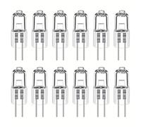 wilcractk Paquete de 12 Bombillas Halógenas G4 12V 20W, Lampara Halogena Regulable 2700K Blanco Cálido 470LM Halógenas G4 para Campanas Extractoras, Cocinas, Lámparas de Techo, Iluminación de Armarios