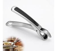 wilcractk Pinza Antiqueraduras para Bol, Clip Antideslizante para Cocina, Pinza para Ollas, Utensilio para Horno, Clip para Placa, Plato, Cacerola, Sartén, Horno y Vaporera (Negro)