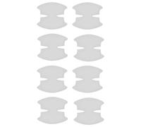 wilcractk Protector Puertas Coche antirrayas con Pegatinas Adhesivas Resistentes, 8 Unidades Transparentes para manijas y Cuencos, protección Universal para vehículos