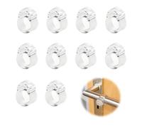 wilcractk Topes Para Puertas, Tope Puerta Manilla en PVC Transparente, Sin Taladro, 10 Unidades, Protector Silencioso de Pared, Ideal para Hogar, Oficina o Piso Alquilado