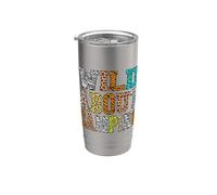 WIld About Camping Happy Camper Safari Animal Outdoor Theme Vaso térmico de acero inoxidable de doble pared