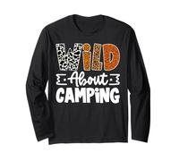 Wild About Fishing Adventure Fisherman Outdoor Sport Lover Manga Larga