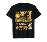 Wild About Learning Back To School First Day Student Teacher Camiseta