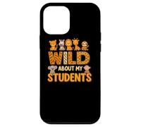 Wild About My Students Animals Teacher Classroom Jungle Carcasa para iPhone 12 mini